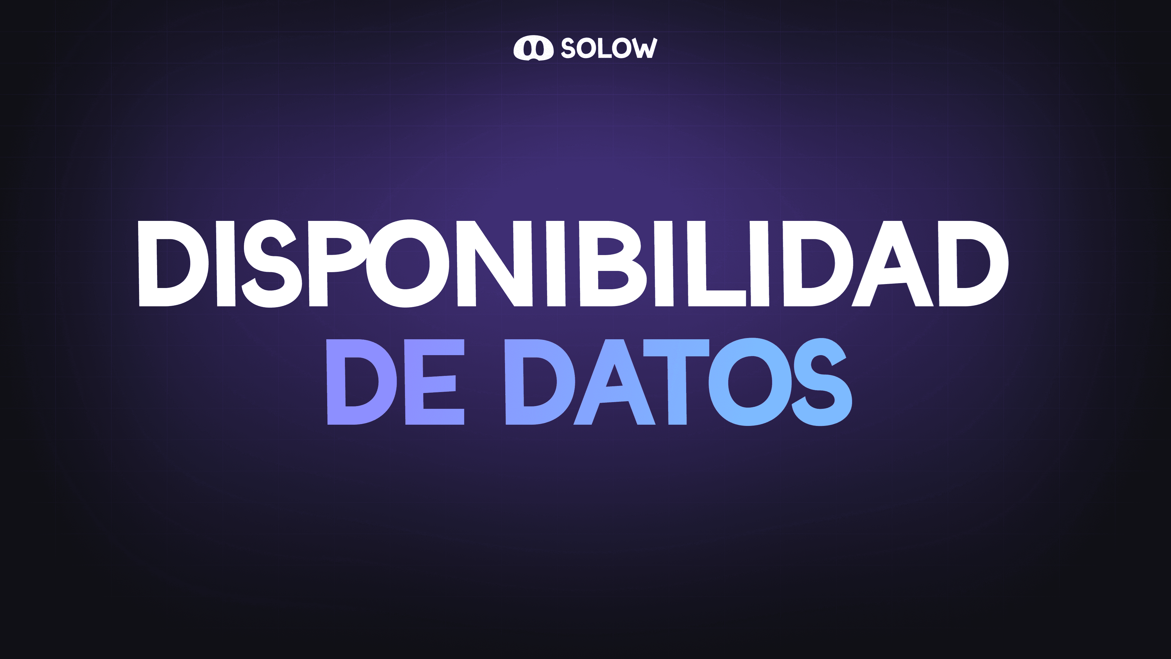 Disponibilidad de datos